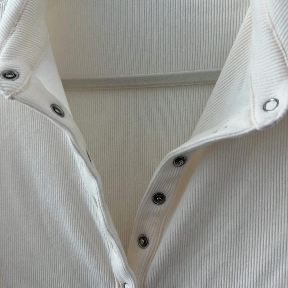 Ivory Button-Down Knit - Picture 2 of 4